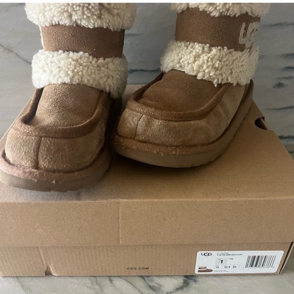 UGG Ultra Mini Fluff Shearling Boots